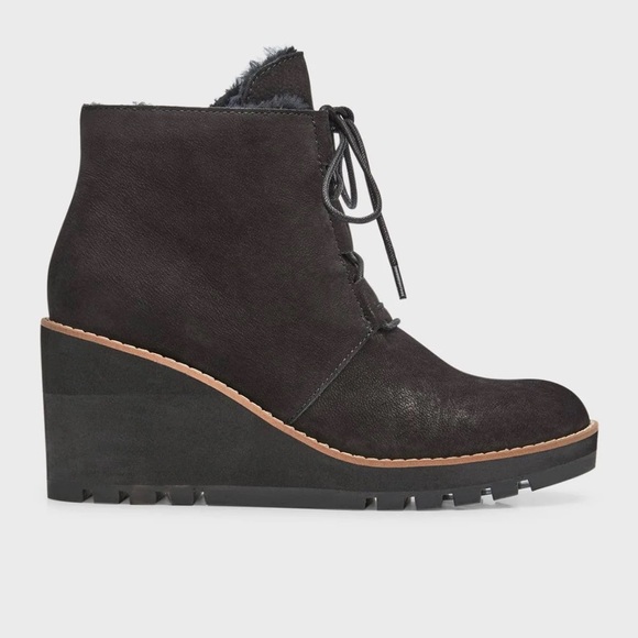 Eileen Fisher Shoes - Eileen Fisher Alpine Wedge Sherpa Lined Bootie Size 6.5